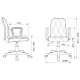 Кресло Бюрократ CH-327 черный эко.кожа крестов. пластик черный. Фото товара с разных ракурсов.