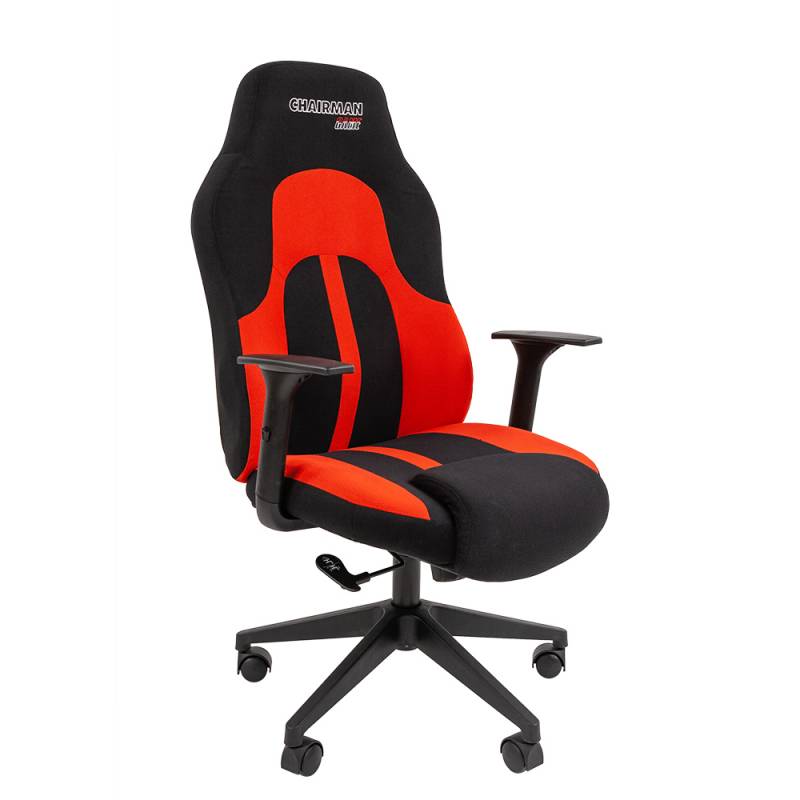 Игровое кресло Chairman game 11 Россия (текстиль черно-красный) главное фото