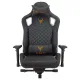 Кресло игровое Knight TITAN черный ромбик эко.кожа с подголов. крестов. металл. Фото товара с разных ракурсов.